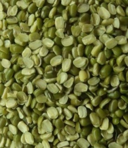 Photo1: Moong Chilka Splits(Green gram) 1kg / 緑豆半割 (1)