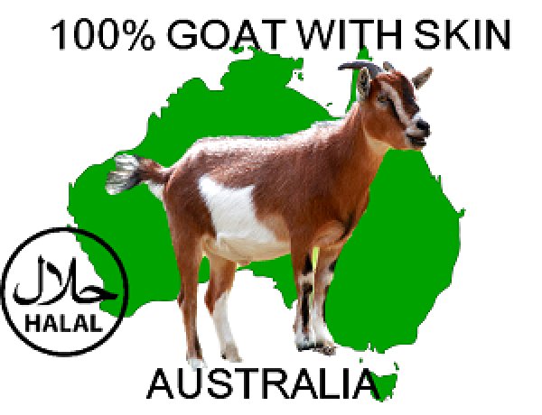 Photo2: GOAT CARCASE WHOLE WITH SKIN  ~18Kg (1550yen/kg)6~8Pieces cut / 山羊カーカスホール (2)