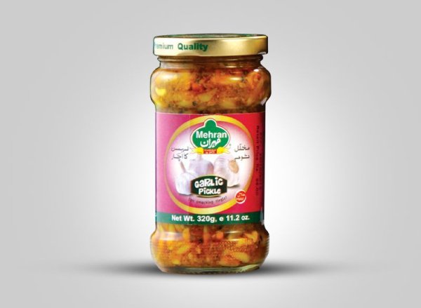 Photo1: Garlic pickle MEHRAN 320g / ガーリックピクルス (1)