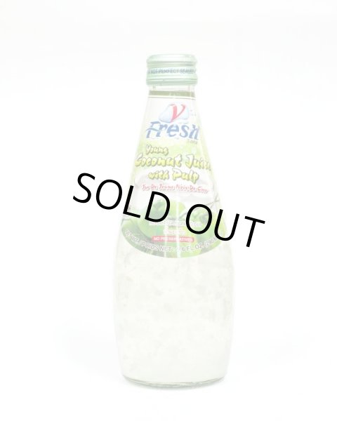Photo1: Young Coconut juice with Pulp V Fresh 290ml / ココナッツジュース(果肉入り） (1)