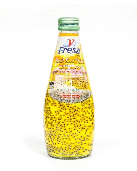 Photo1: Basil Seed Drink With Honey V fresh 290ml / バジルシードドリンク はちみつ (1)