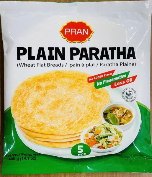 Photo1: PRAN PLAIN PARATHA  400g 5P / プレーンパラタ (1)