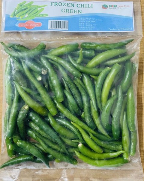 Photo1: HOT GREEN CHILI TH  200g / ホットグリーンチリタイ産 (1)