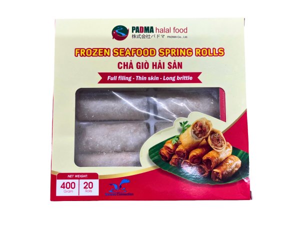 Photo1: SEAFOOD SPRING ROLL 400g 20p/ 春巻き（シーフード） 400g 20個入 (1)