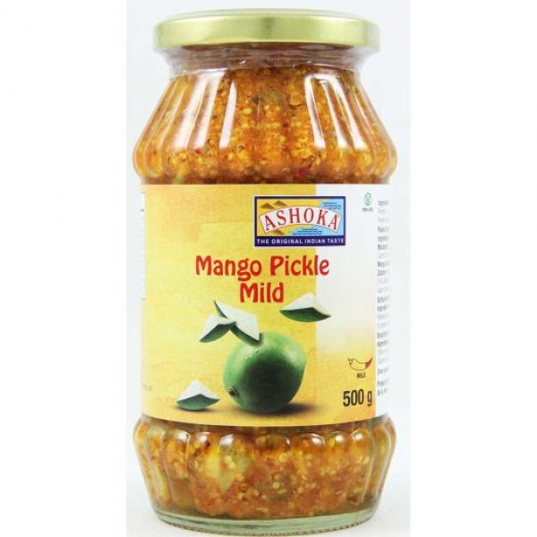 Photo1: MANGO PICKLE 500g ASHOKA/マンゴーピクルス (1)