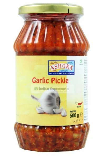 Photo1: GARLIC PICKLE 500g ASHOKA/ガーリックピクルス (1)