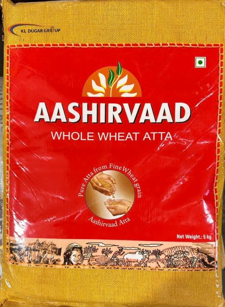 Photo1: AASHIRVAAD ATTA 5KG/　アーシルバッド アタ粉5KG (1)