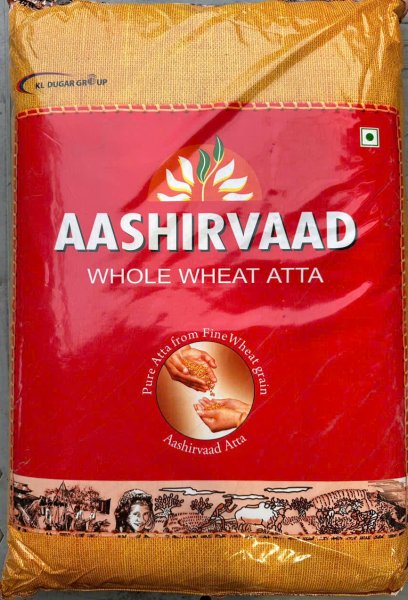 Photo1: AASHIRVAAD ATTA 10KG アーシルバッド アタ粉10KG  (1)