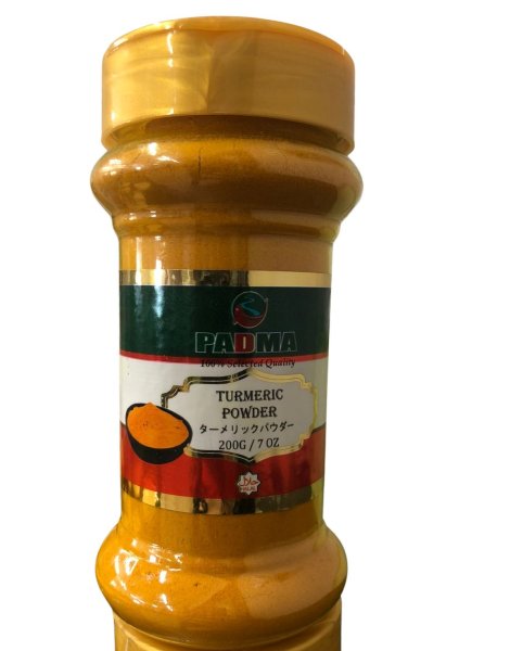 Photo1: TURMERIC POWDER PADMA  200g / ターメリックパウダー 200g INDIA (1)