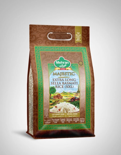 Photo1: Basmoti Rice Sella mehran 5kg / バスマティライス セラ (1)