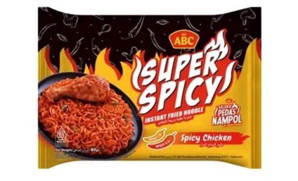 Photo1: ABC NOODLES RASA AYAM PEDAS 65g / ABC 袋麺 ラサアヤムプダス 60g (1)