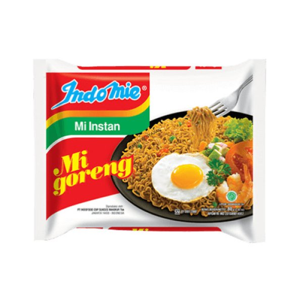 Photo1: INDOMIE FRIED NOODLES 80g/インドミー 袋麺　揚げ麺 80g (1)