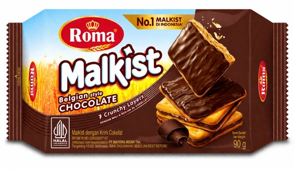 Photo1: ROMA MALKIST CHOCOLATE CRACKERS 90g/チョコがけクラッカー 90g (1)