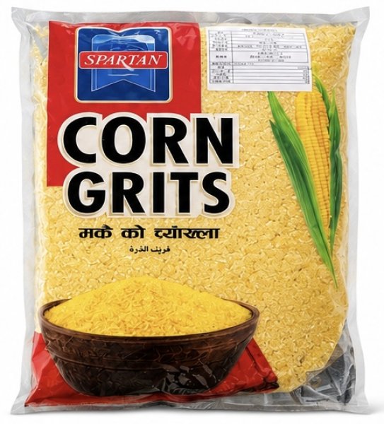 Photo1: SPARTAN CORN GRITS 800g/スパルタン 粗挽きトウモロコシ 800g (1)
