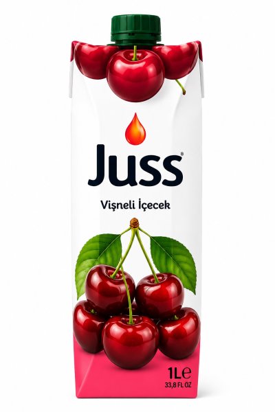 Photo1: JUSS OURCHERRY FRUIT DRINK 1L/JUSS サワーチェリーフルーツドリンク (1)