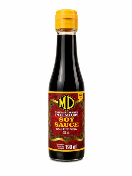 Photo1: MD SOY SAUCE 190g/MD ソイソース 190ml (1)