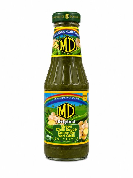 Photo1: MD GREEN CHILLIE SAUCE 400g/MD グリーンチリソース 400g (1)