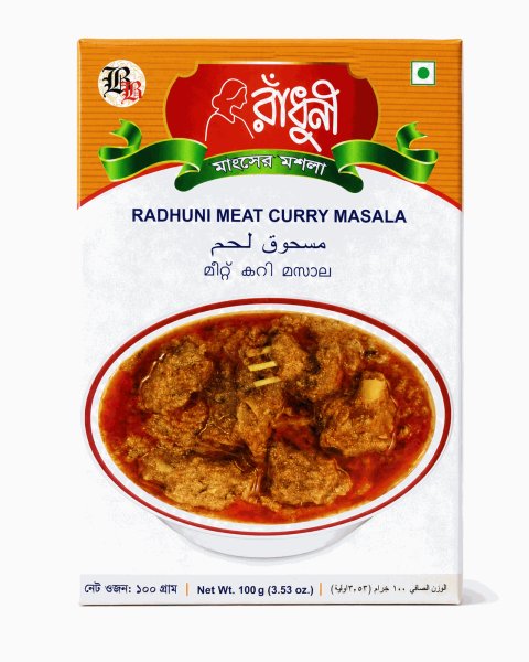Photo1: MEAT CURRY MASALA Radhuni 100g / ミートカレーマサラ (1)