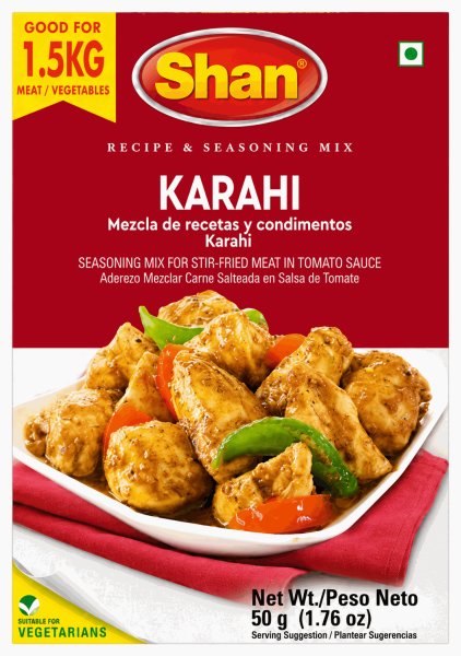 Photo1: KARAHI MASALA SHAN (or any available brand) 50g / カラヒマサラ SHAN 50g (1)