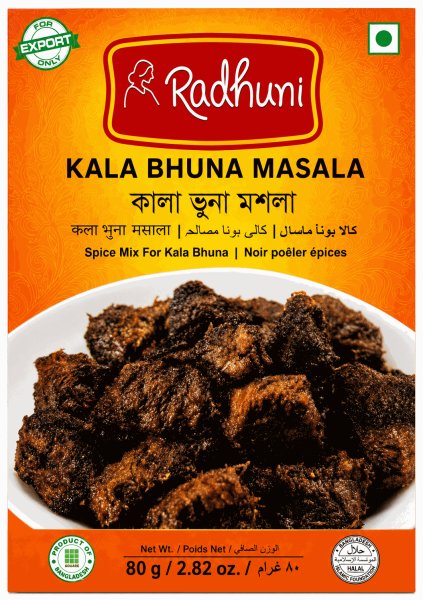 Photo1: KALA BHUNA MASALA Radhuni 80g / カラブナマサラ (1)