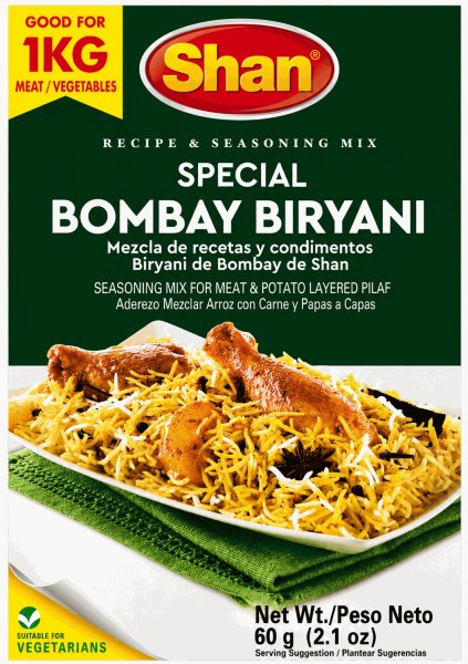 Photo1: BOMBAY BIRIYANI MASALA SHAN 60g/ボンベイビリヤニマサラ SHAN 60g (1)