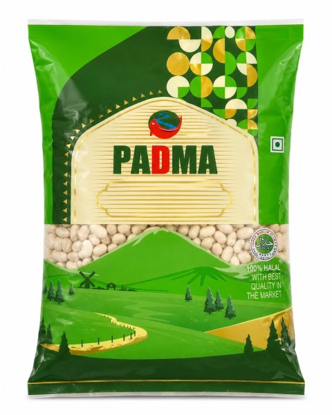 Photo1: White Rubia 1kg / 白インゲン豆 (1)