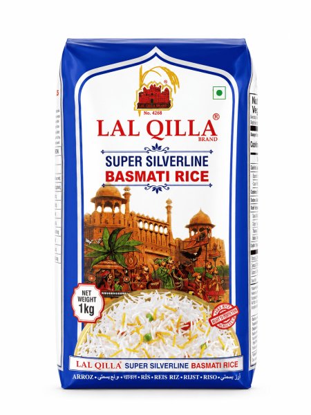 Photo1: LAL QILLA SILVERLIN BASMATIRICE 1kg/シルバーラインバスマティライス1kg (1)
