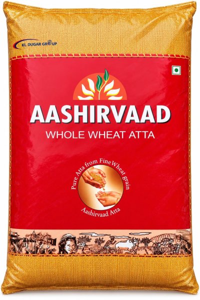 Photo1: AASHIRVAAD ATTA 10KG アーシルバッド アタ粉10KG (1)