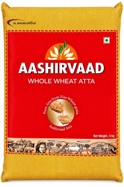 Photo1: AASHIRVAAD ATTA 5KG/　アーシルバッド アタ粉5KG (1)