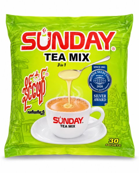 Photo1: SUNDAY TEA MIX 750g / ミャンマー式ミルクティー 750g (1)