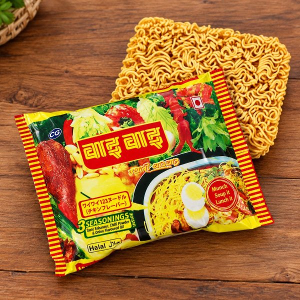 Photo2: WAIWAI 123 CHICKEN NOODLE　60g/ ワイワイ123 チキン ヌードル60g (2)