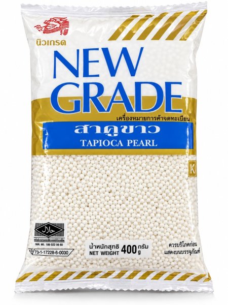 Photo1: TAPIOCA PEARL WHITE 400g/タピオカパール 白 400g (1)