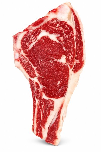 Photo1: BEEF WITH BONE STEAK 2p ( 650-750g)  / 牛肉骨付きステーキ 2枚入り(650-750g) (1)
