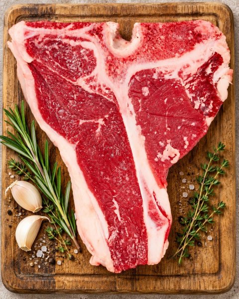 Photo2: BEEF T BONE STEAK 2p (650-750g )/ 牛肉Tボーンステーキ 2枚入り ( 650-750g ) (2)